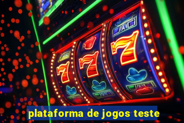 plataforma de jogos teste