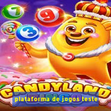 plataforma de jogos teste