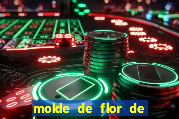 molde de flor de eva grande para imprimir