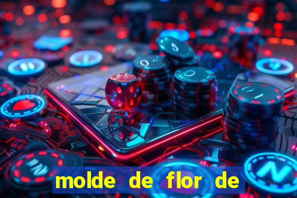 molde de flor de eva grande para imprimir