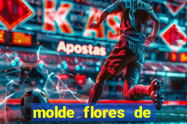 molde flores de papel para imprimir