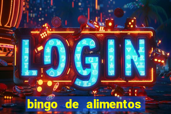 bingo de alimentos saludables para imprimir