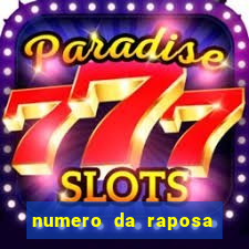 numero da raposa jogo do bicho