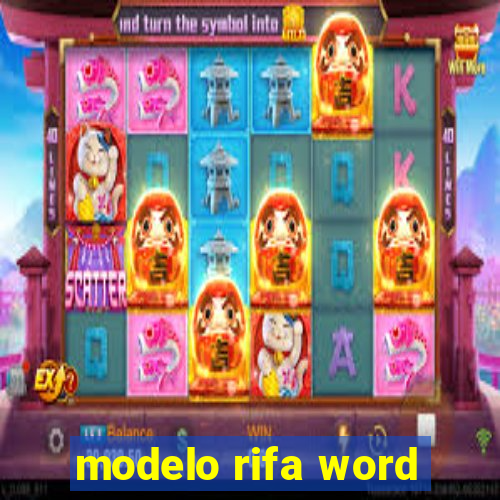 modelo rifa word