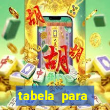 tabela para misturar cores