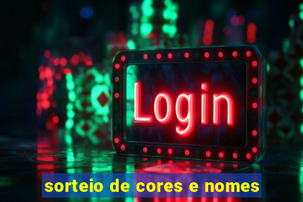 sorteio de cores e nomes
