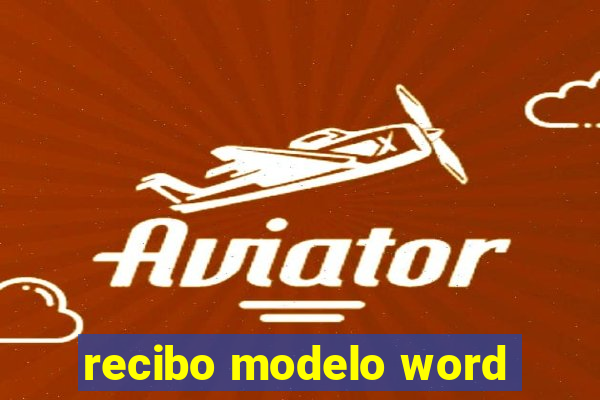 recibo modelo word