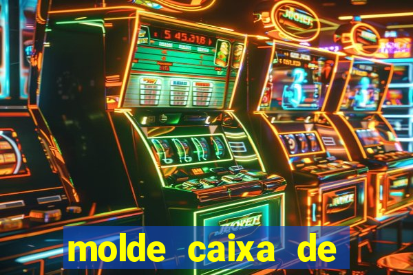 molde caixa de baralho png