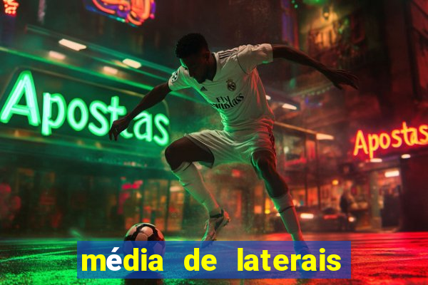 média de laterais por jogo premier league