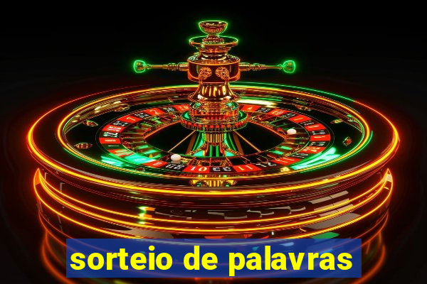 sorteio de palavras