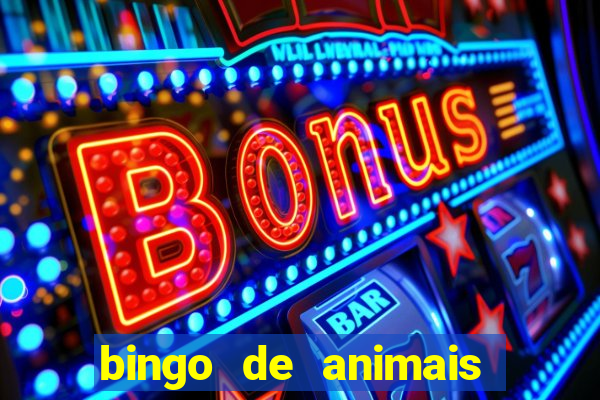 bingo de animais para educa??o infantil
