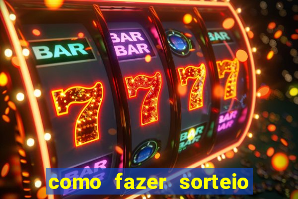 como fazer sorteio de cores online