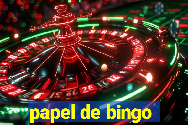 papel de bingo