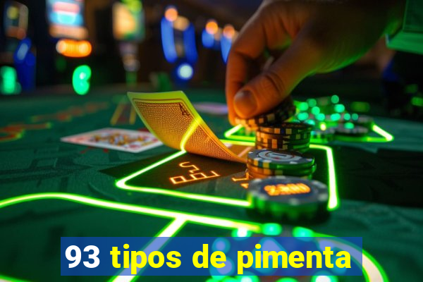 93 tipos de pimenta