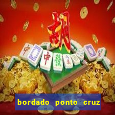 bordado ponto cruz do corinthians