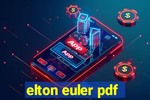 elton euler pdf