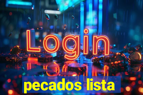 pecados lista