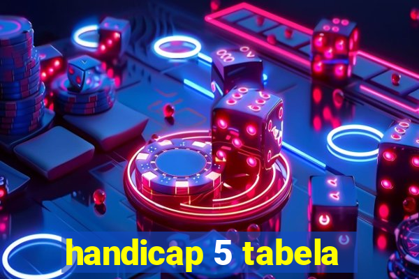 handicap 5 tabela