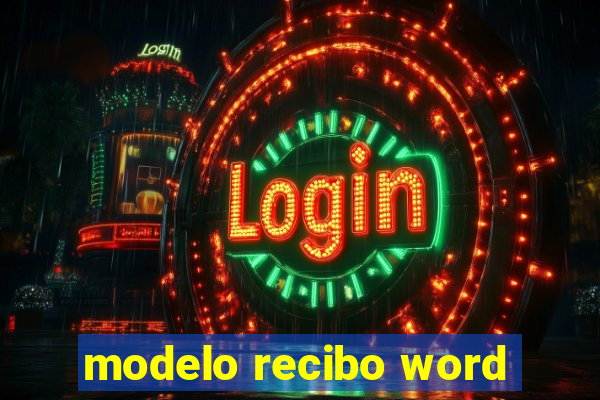 modelo recibo word