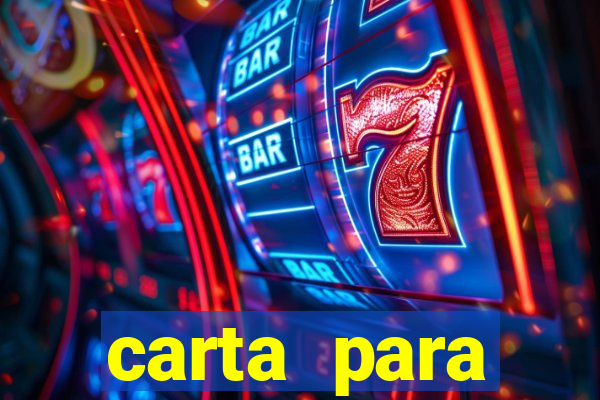 carta para encontrista homem