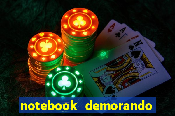 notebook demorando para ligar tela preta
