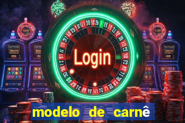 modelo de carnê de pagamento word