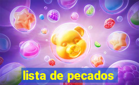 lista de pecados