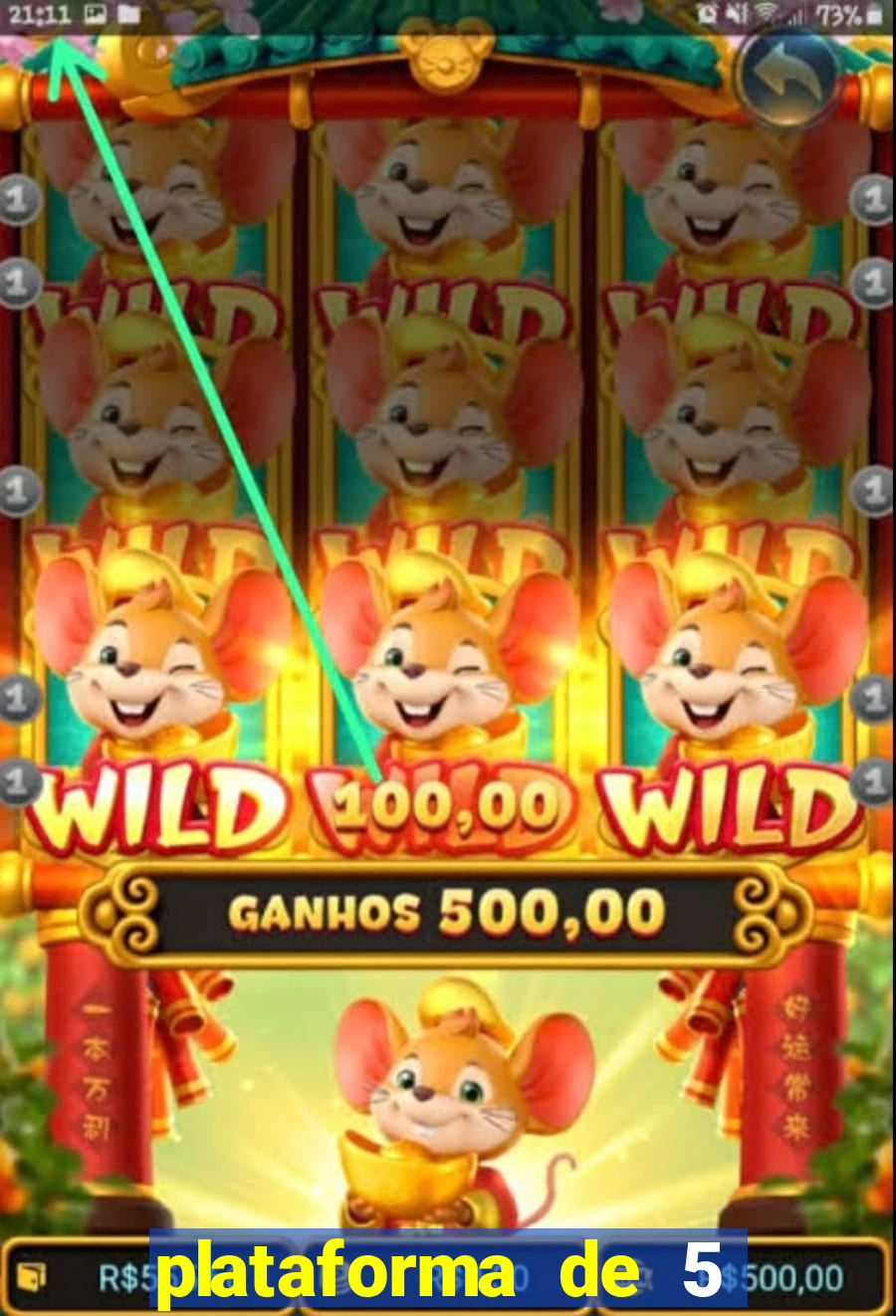 plataforma de 5 reais jogo do tigre