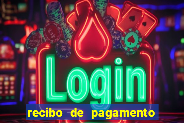 recibo de pagamento word editável