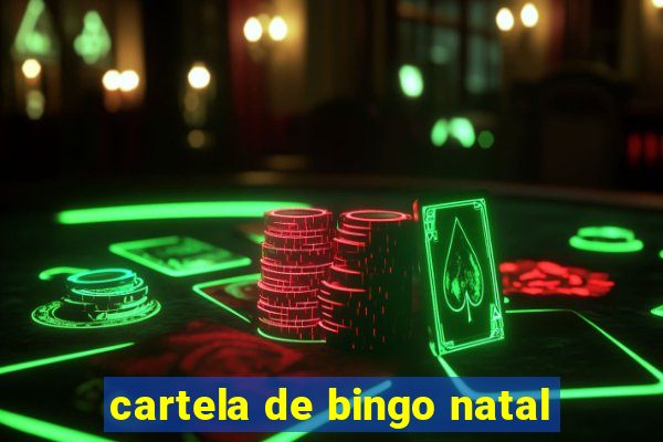 cartela de bingo natal