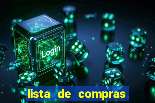 lista de compras para casa nova