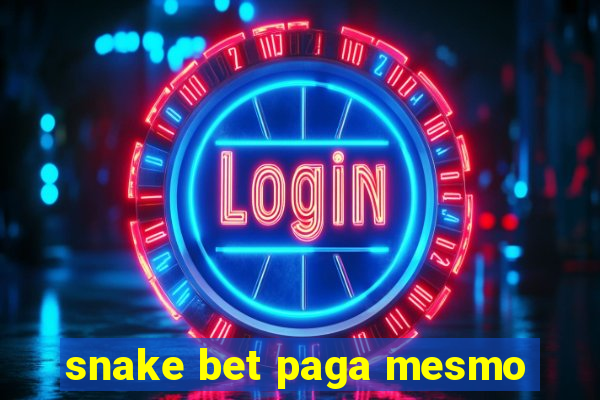 snake bet paga mesmo