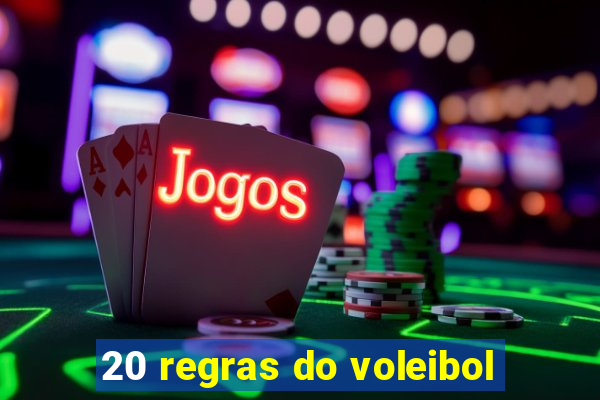 20 regras do voleibol