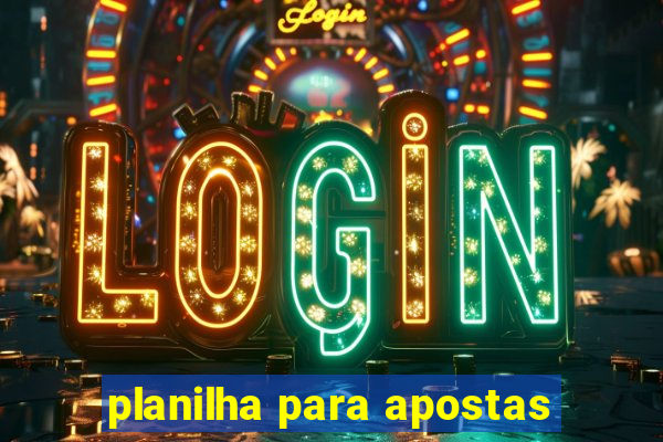 planilha para apostas
